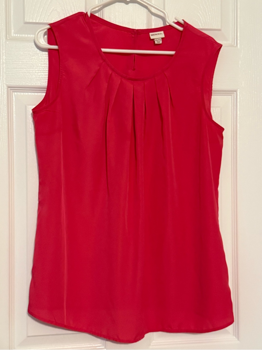 Merona Sleeveless Pleated Red Camisole